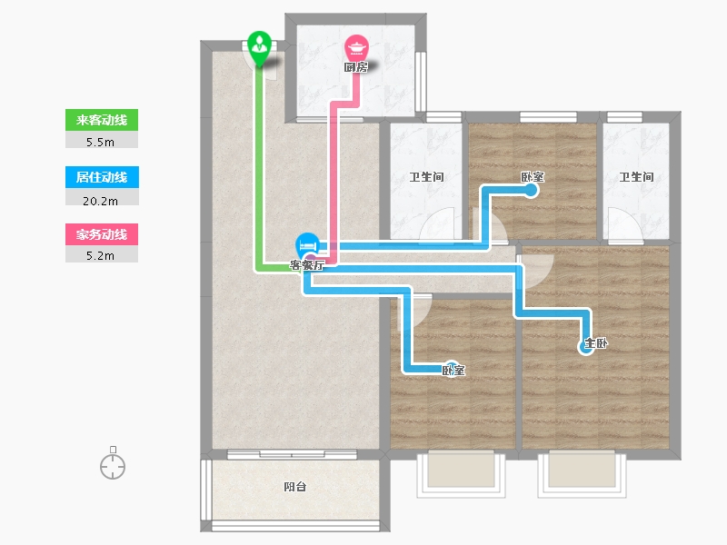 江西省-九江市-瑞昌奧园广场-86.09-户型库-动静线