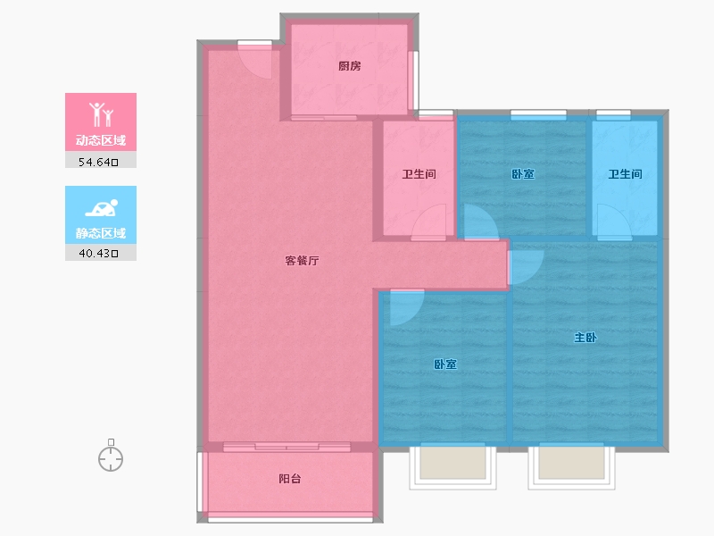 江西省-九江市-瑞昌奧园广场-86.09-户型库-动静分区