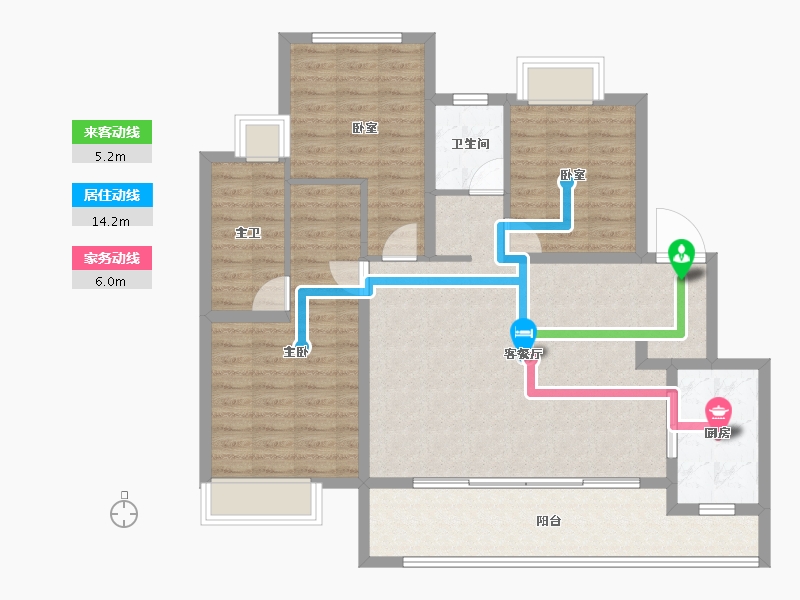 四川省-成都市-城投锦溪城-104.59-户型库-动静线