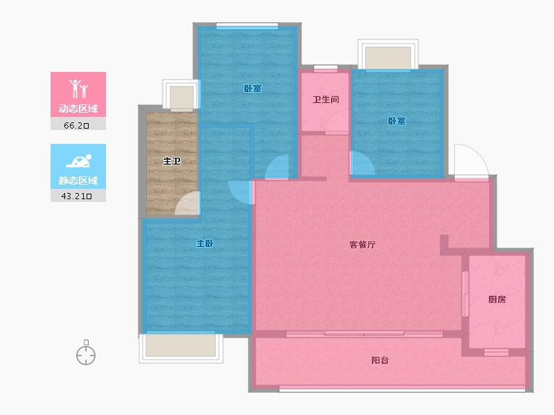 四川省-成都市-城投锦溪城-104.59-户型库-动静分区