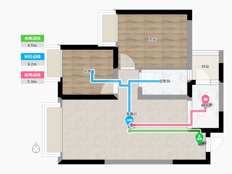 四川省-成都市-天府国际凤.凰城-52.84-户型库-动静线