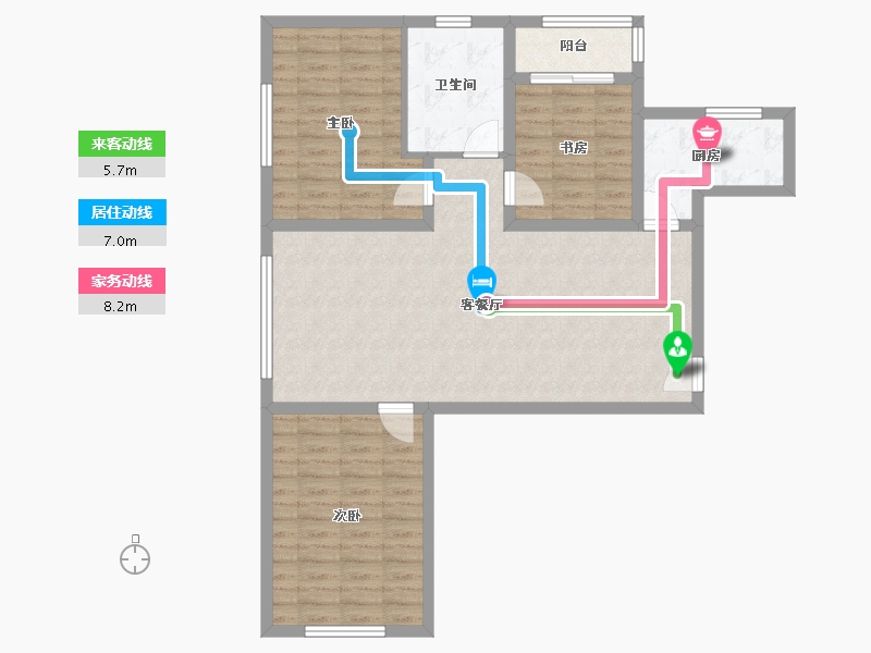 山西省-大同市-文轩佳苑-94.51-户型库-动静线