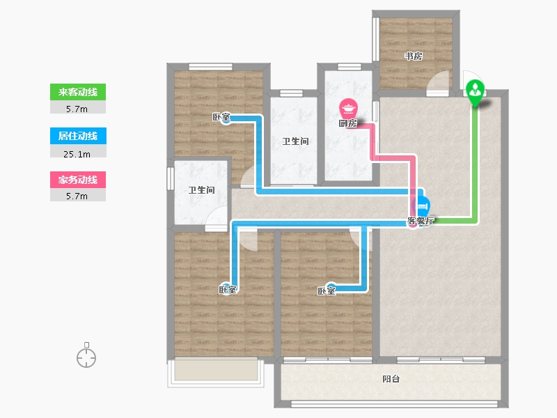 山东省-潍坊市-郡海•悦澜湾-123.20-户型库-动静线