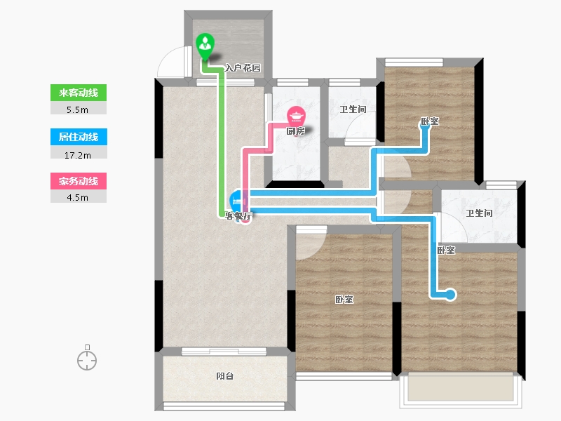 河南省-郑州市-均和·中棠府-87.21-户型库-动静线