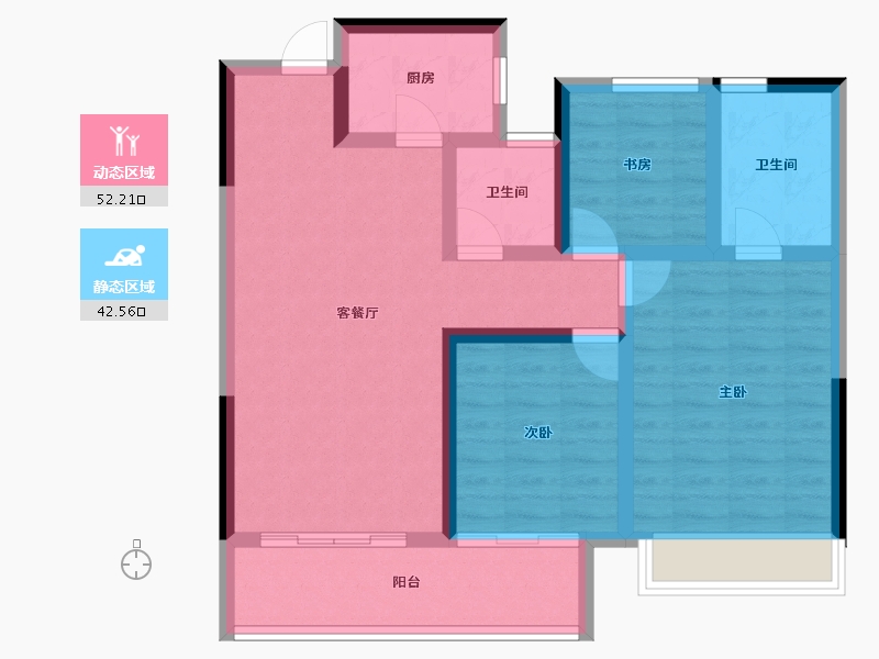 河南省-郑州市-均和·中棠府-84.00-户型库-动静分区