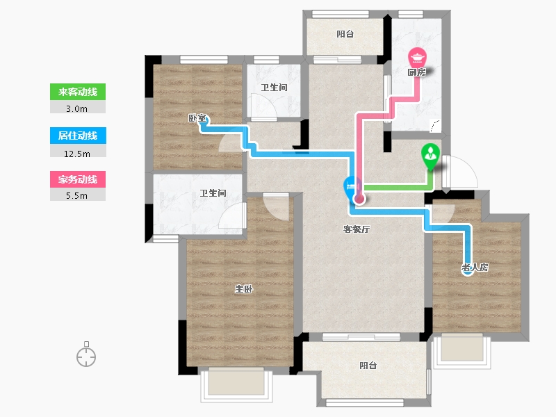 江西省-九江市-保利·庐林语-88.00-户型库-动静线