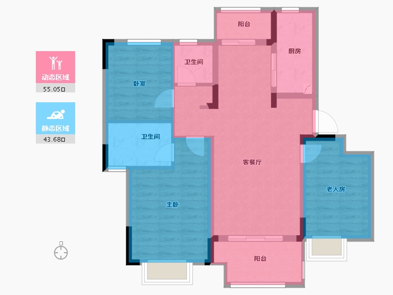 江西省-九江市-保利·庐林语-88.00-户型库-动静分区