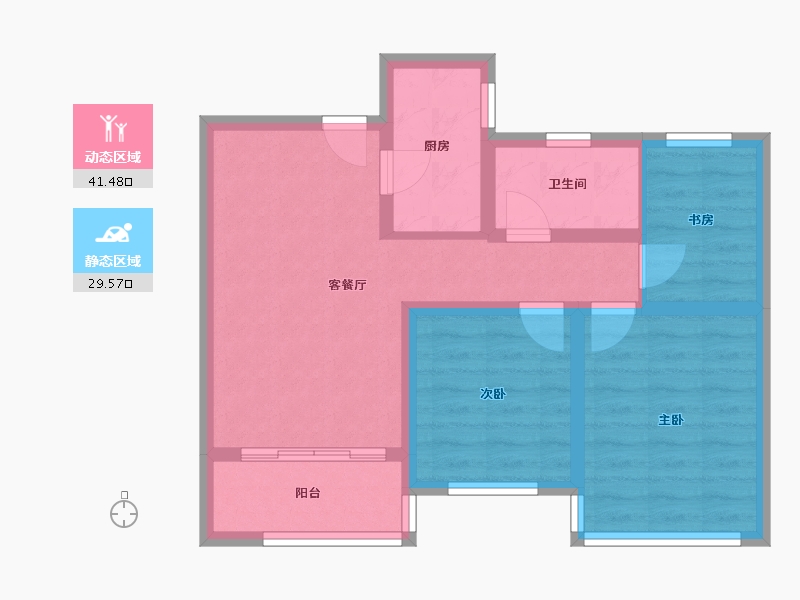 山东省-德州市-城中豪庭-92.30-户型库-动静分区