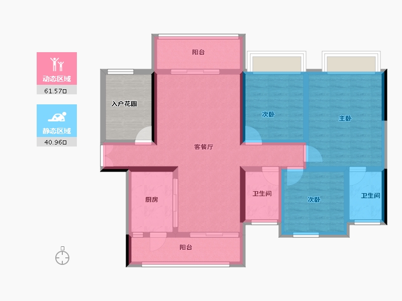 广东省-江门市-君汇上城-97.58-户型库-动静分区