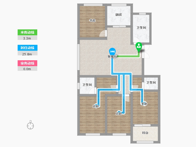 山东省-潍坊市-金庆名仁府-110.10-户型库-动静线