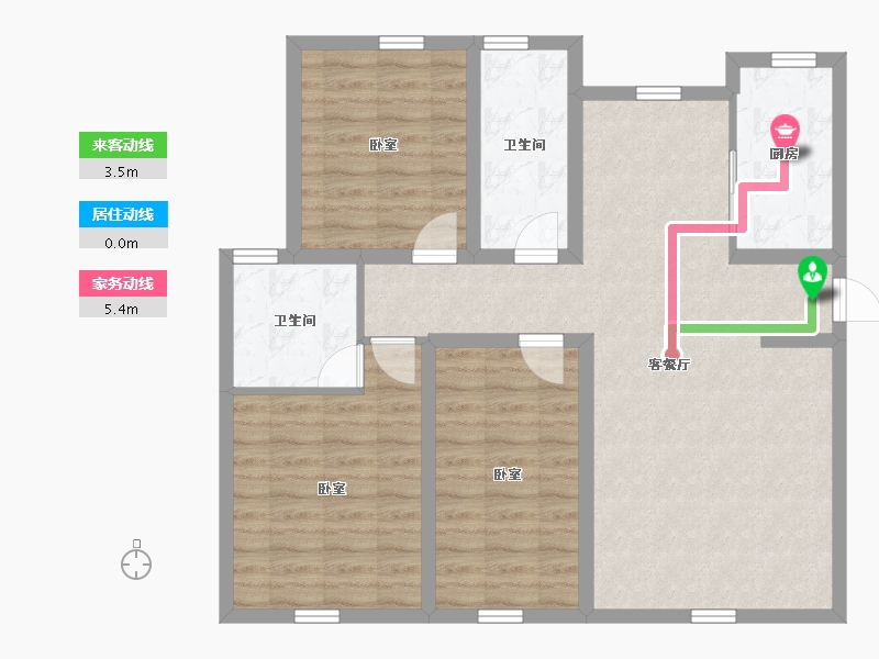 内蒙古自治区-赤峰市-百合苑系和苑熙苑-92.14-户型库-动静线