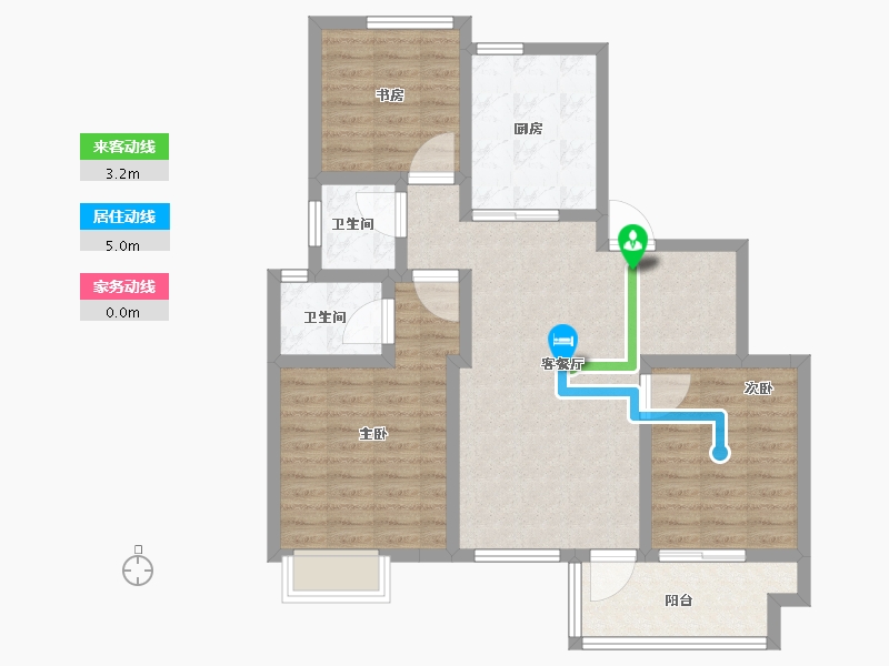 河南省-郑州市-泰·颐府-88.01-户型库-动静线