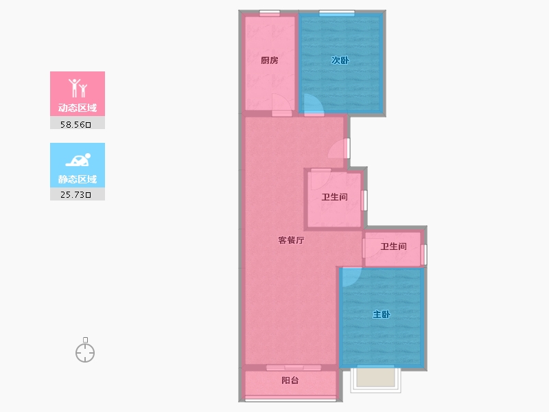 河北省-廊坊市-橘州-75.29-户型库-动静分区