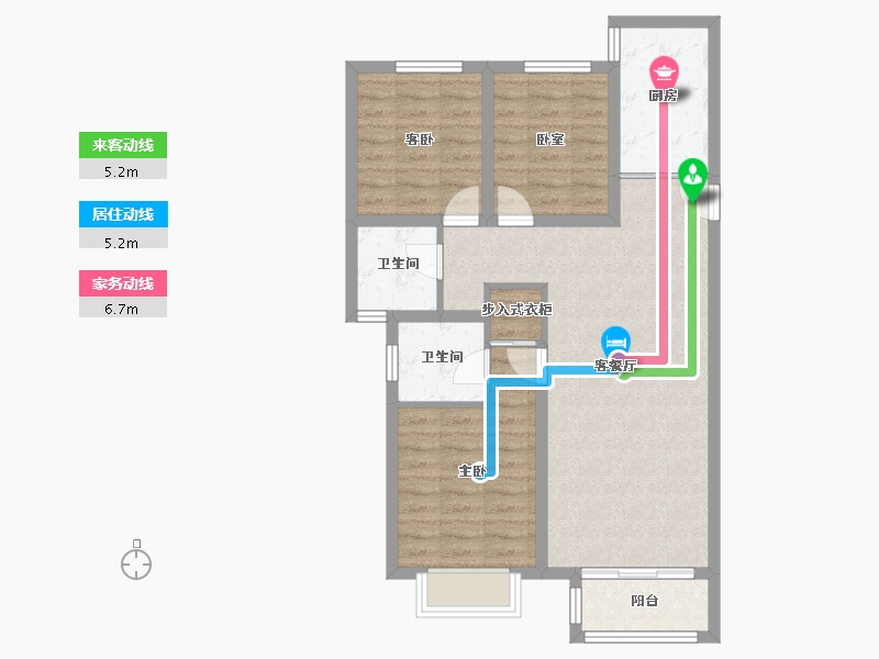 河北省-廊坊市-新城·昕樾-80.99-户型库-动静线