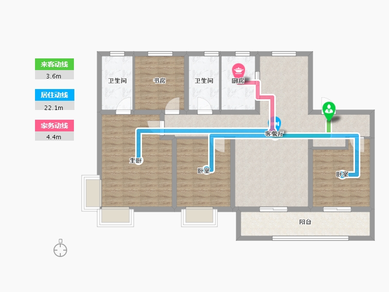 山东省-济南市-玖唐府-112.24-户型库-动静线