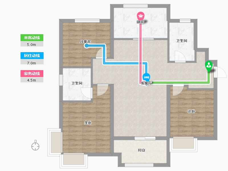 山东省-济南市-玖唐府-93.31-户型库-动静线