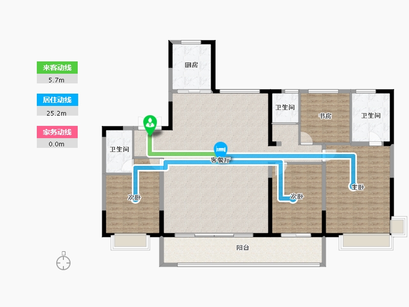 山东省-德州市-碧桂园星河公园-169.04-户型库-动静线