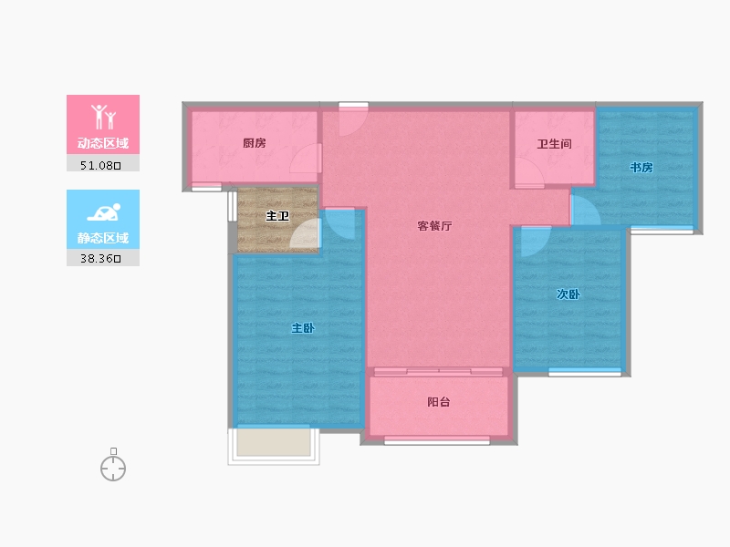 江西省-景德镇市-嘉和迎宾城-85.54-户型库-动静分区