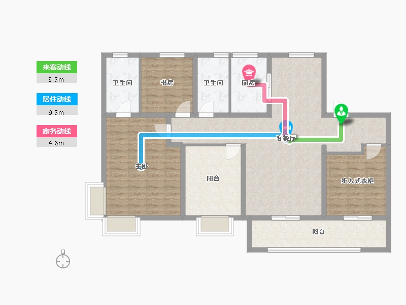 山东省-济南市-玖唐府-116.24-户型库-动静线