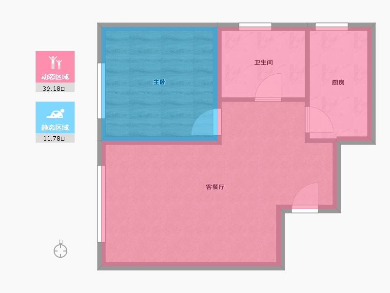 河北省-廊坊市-富丽雅园-45.58-户型库-动静分区