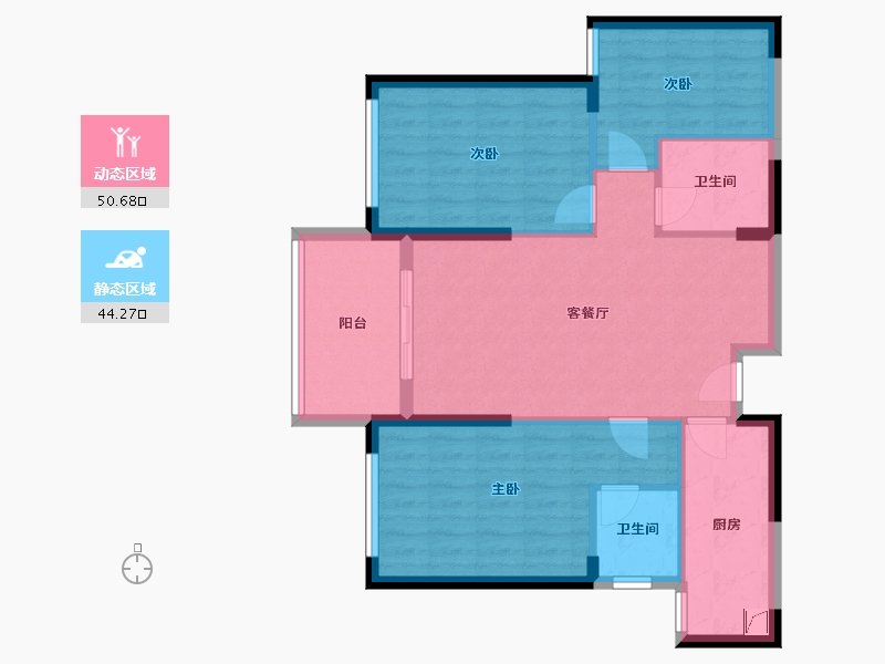 江西省-赣州市-嘉福国际-75.53-户型库-动静分区