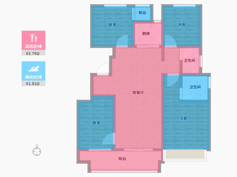 河南省-郑州市-正商左岸-112.00-户型库-动静分区