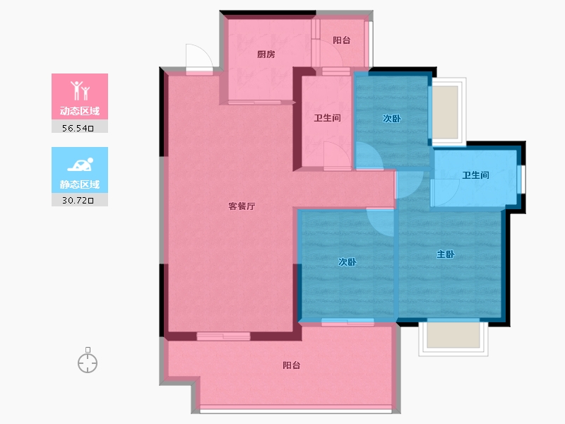 广东省-揭阳市-半岛明珠-77.75-户型库-动静分区