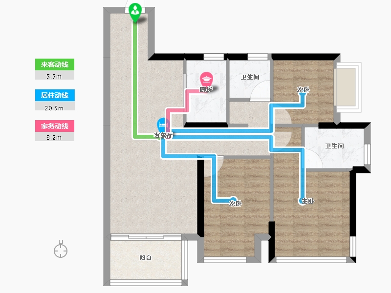 广西壮族自治区-贵港市-盛世臻山府-73.22-户型库-动静线