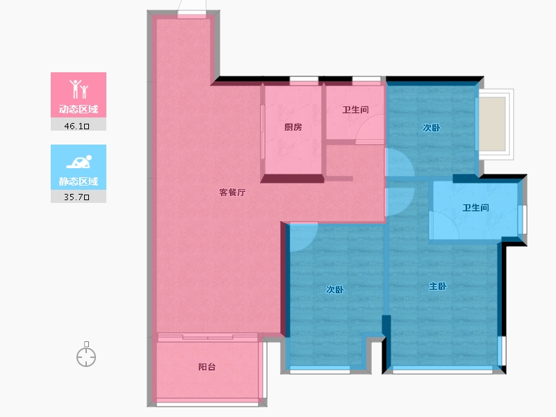 广西壮族自治区-贵港市-盛世臻山府-73.22-户型库-动静分区