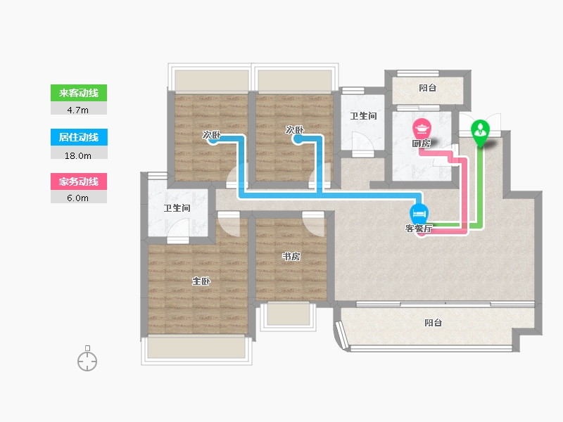 重庆-重庆市-中粮天悦壹号-98.56-户型库-动静线