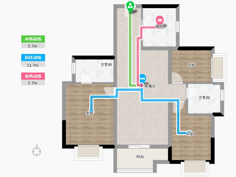 广东省-东莞市-融创云玥台-79.20-户型库-动静线