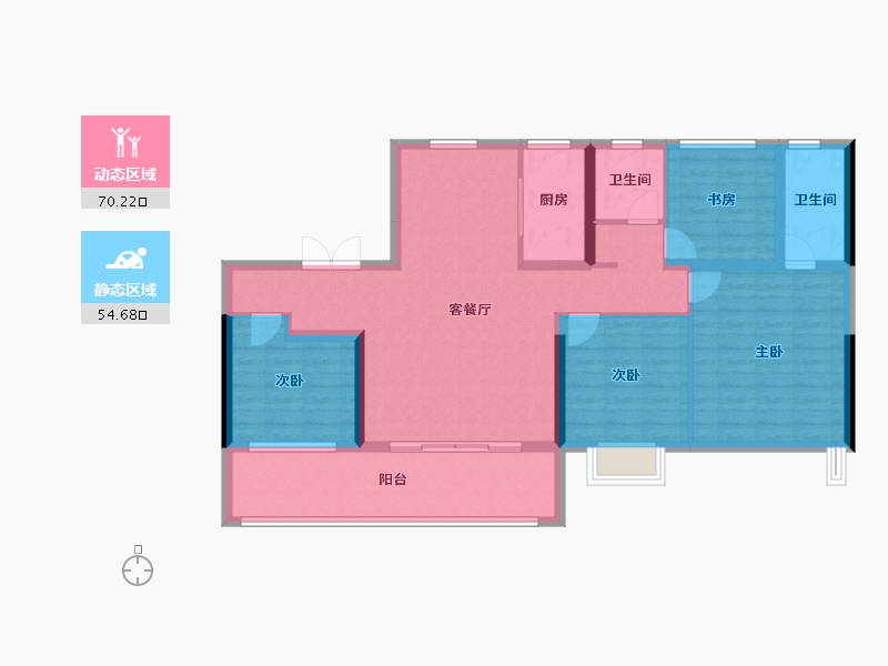 浙江省-温州市-金科·集美华庭-112.00-户型库-动静分区