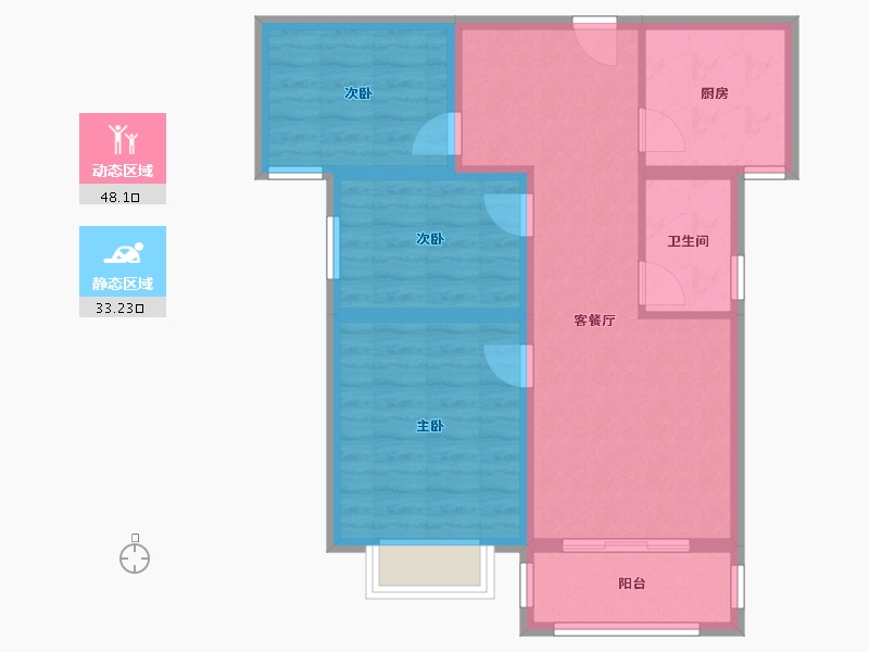 河南省-南阳市-和通博士园-72.13-户型库-动静分区