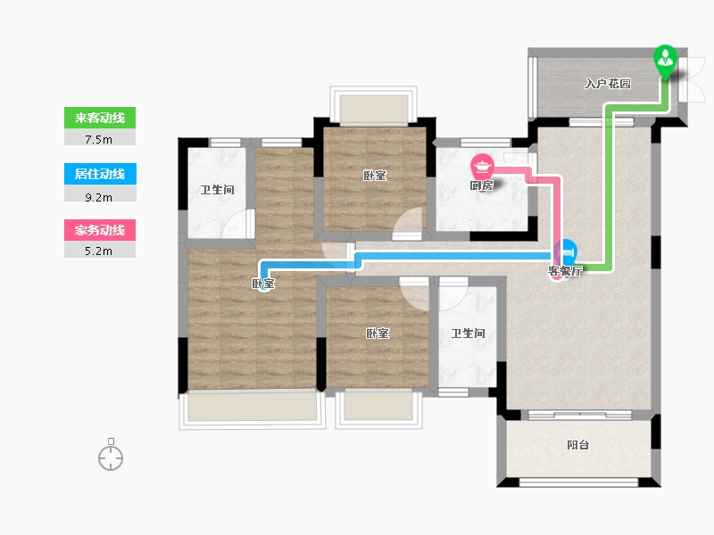 贵州省-贵阳市-中昂南明山境-91.90-户型库-动静线