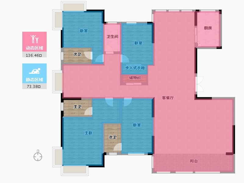 江西省-九江市-中基壹号-204.49-户型库-动静分区