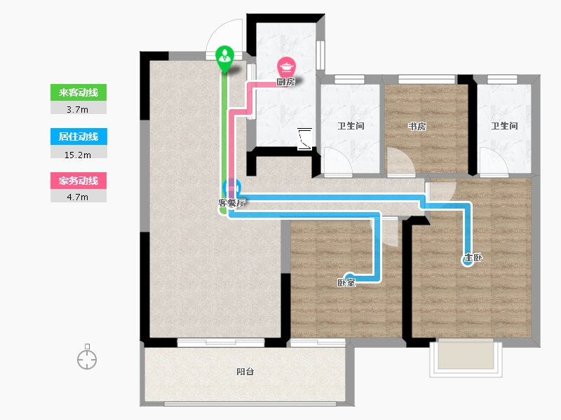 江西省-九江市-保利·庐林语-83.16-户型库-动静线