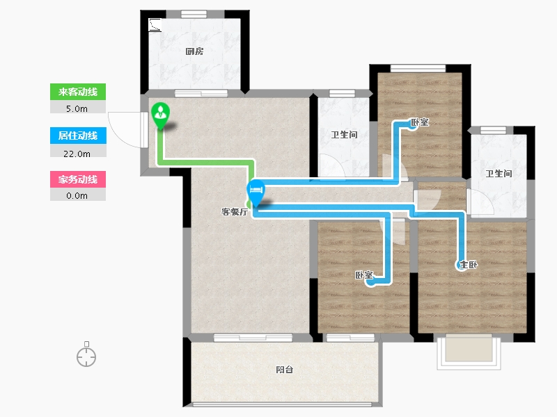 江西省-九江市-保利·庐林语-89.36-户型库-动静线