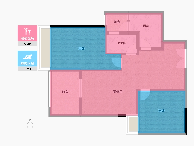 广东省-江门市-君汇上城-76.13-户型库-动静分区