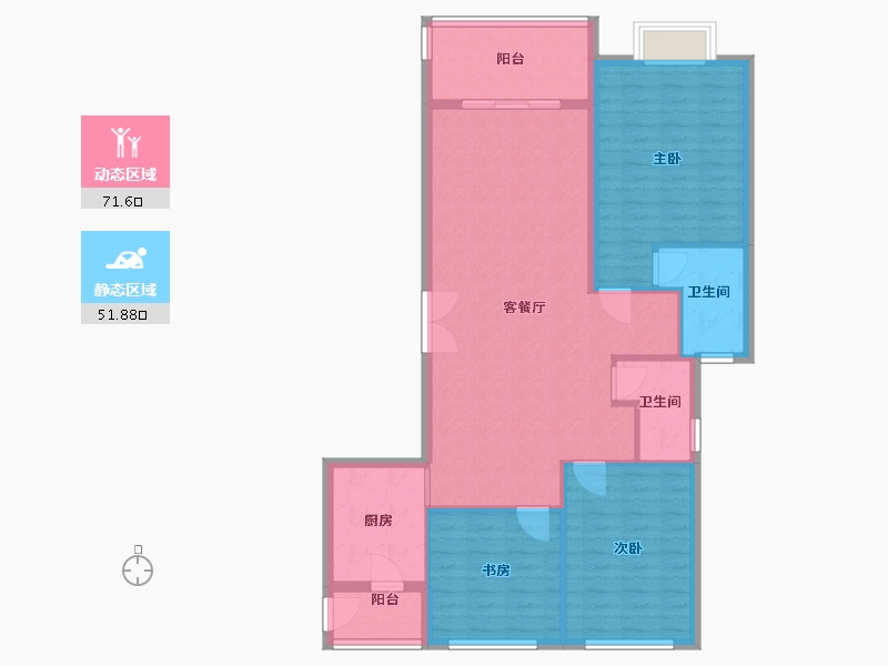 海南省-海口市-尚运上品-113.00-户型库-动静分区