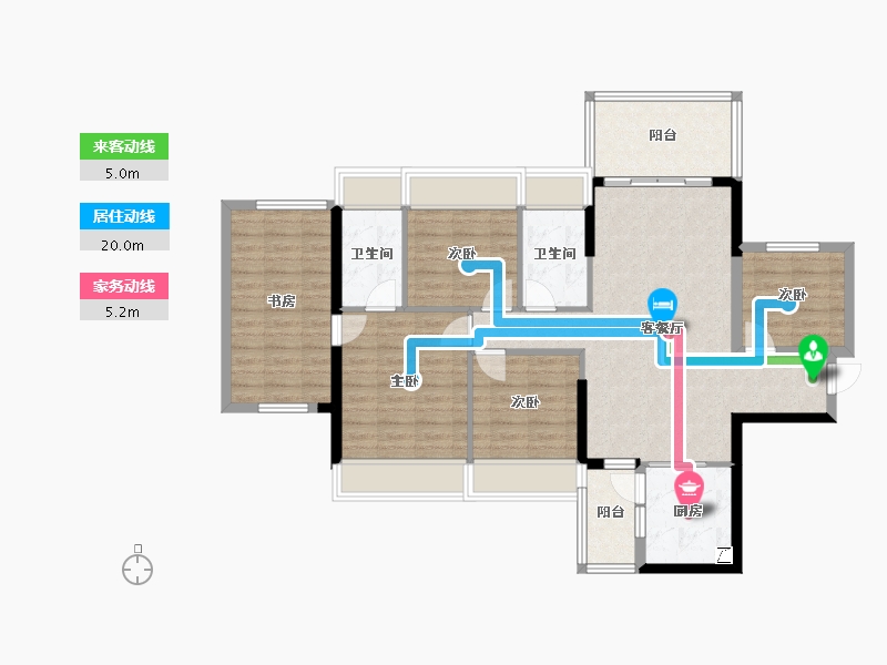 广东省-湛江市-东新高地-121.00-户型库-动静线