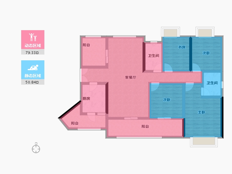 广东省-江门市-君汇上城-113.85-户型库-动静分区