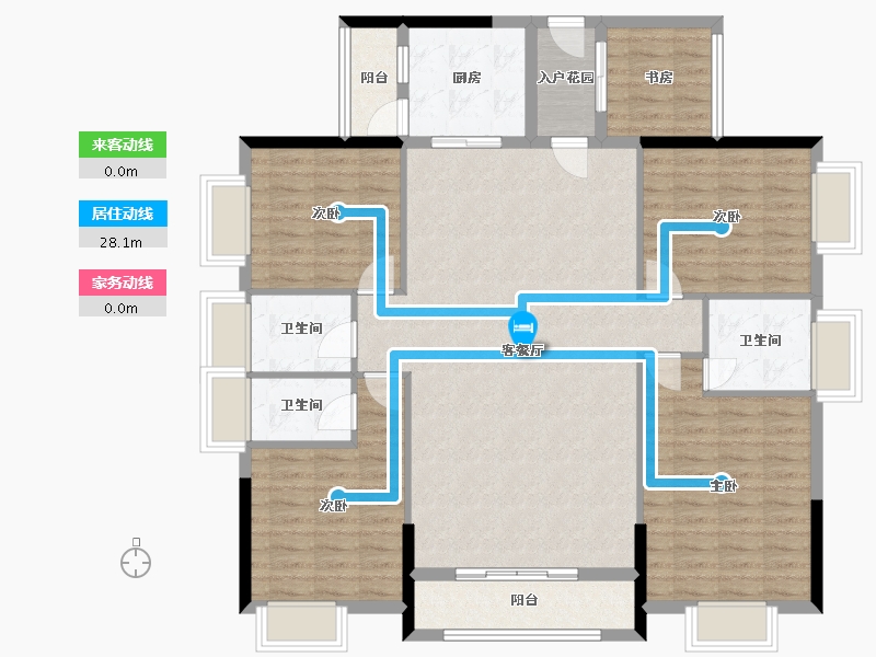 广东省-揭阳市-普宁·盛世华府-133.69-户型库-动静线