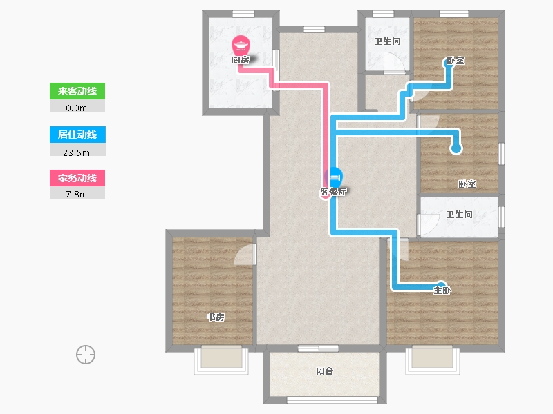 河南省-濮阳市-和谐花园-140.00-户型库-动静线