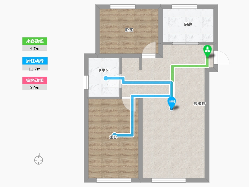 河北省-保定市-城建·紫煜臻城臻园-61.32-户型库-动静线