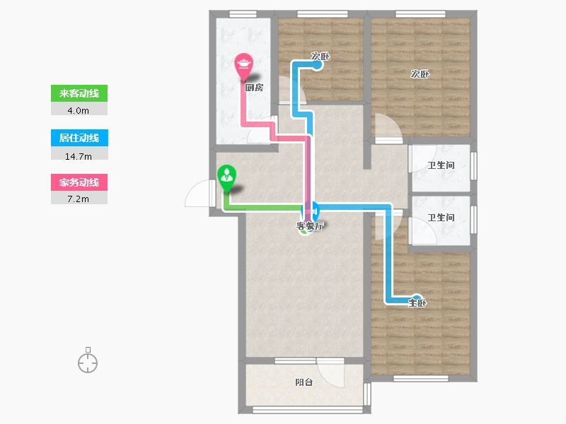 河北省-承德市-康宁府-103.21-户型库-动静线