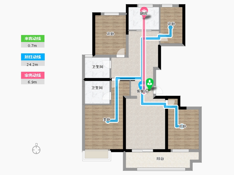 山东省-聊城市-星光珺园-112.00-户型库-动静线