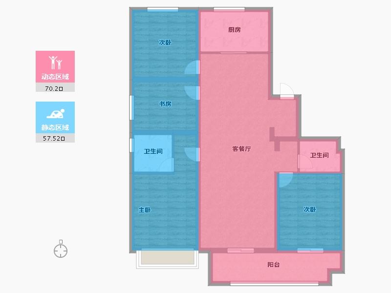 山东省-聊城市-星光珺园-114.40-户型库-动静分区