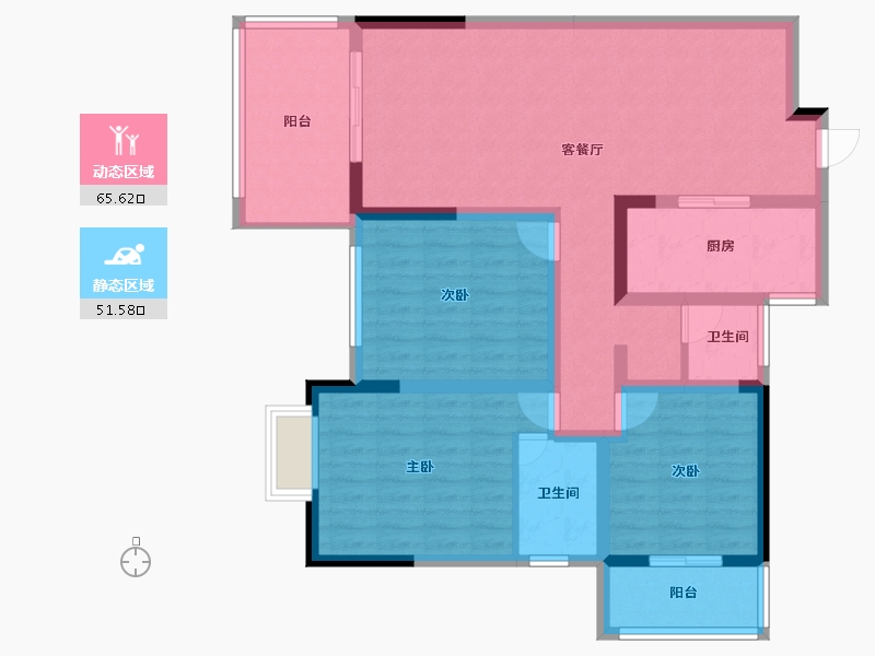 湖南省-湘西土家族苗族自治州-万利宏富-103.93-户型库-动静分区