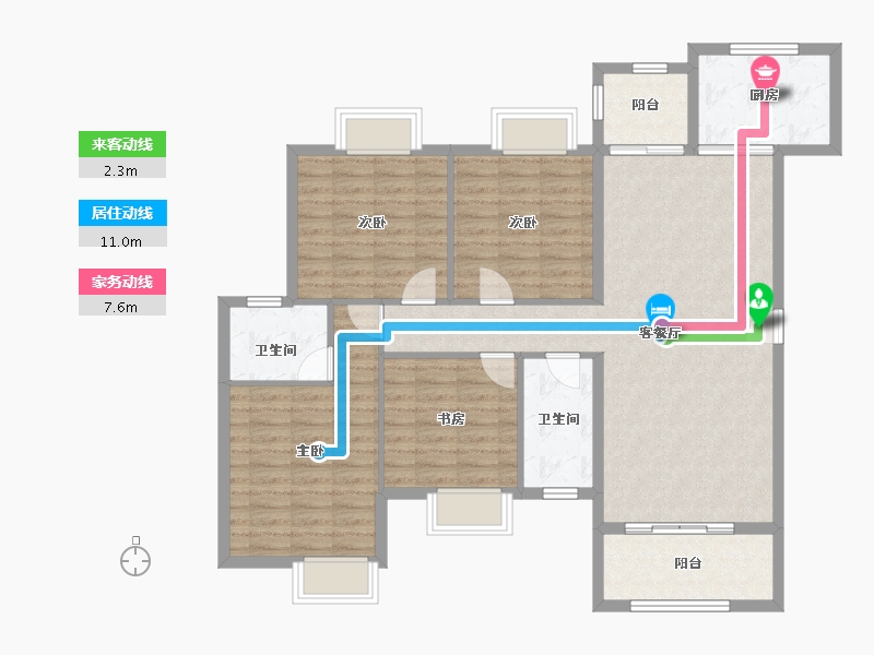 广西壮族自治区-桂林市-桂林观云小镇-112.61-户型库-动静线