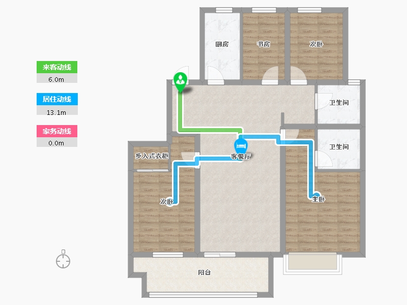 山东省-聊城市-星光珺园-111.99-户型库-动静线